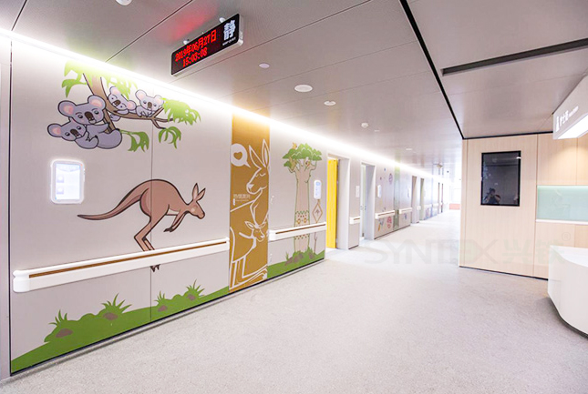成都完美(中国)与资阳儿童医院合作案例 UV彩色打印医院专用墙板|医用墙板