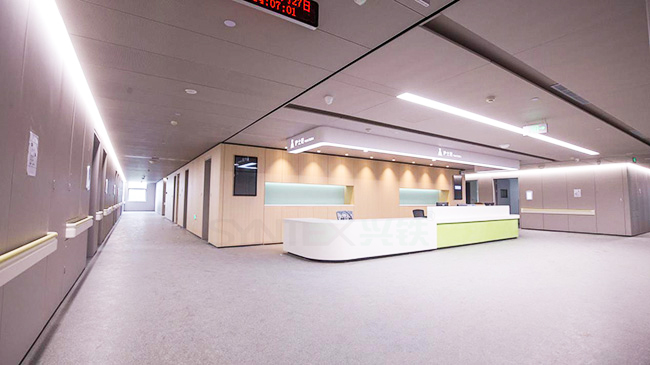 成都完美(中国)与资阳儿童医院合作案例 医院墙板|木纹钢制墙板