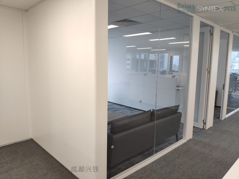 办公室过道墙面钢制复合隔墙板